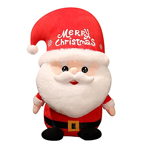 BOTCAM Oktopus Kuscheltier Weihnachten Santa Puppe für Familie und Kinder Plüschpuppe Plüschtier super weich für und Mädchen Kissen Kuschelweich (Red, A) von BOTCAM