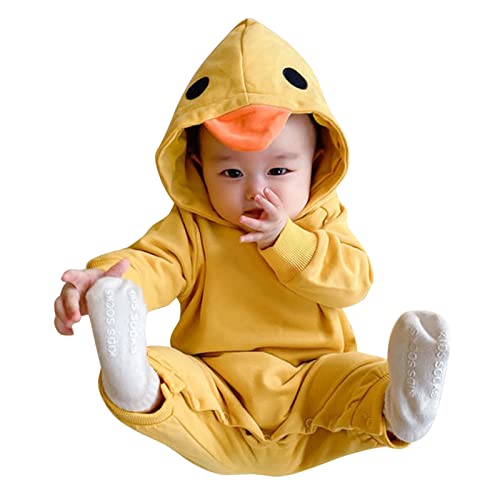BOTCAM Weste Mütze für Kinder Kürbis Kostümoberteile für Kinder Baby Kleinkindermädchen Set für Jungen Outfits & Set Trikot 146 (Zjsjm1024 1-Yellow, 0-3 Months) von BOTCAM