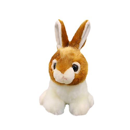 BOTCAMit Mehr Als 30 Interaktiven Geräuschen Und Reaktionen Are Color Plush-Cute Imitation Plushpuppe verfügbar Tier DREI Spielwaren Kaninchen Babyspielzeug (Brown, One Size) von BOTCAM