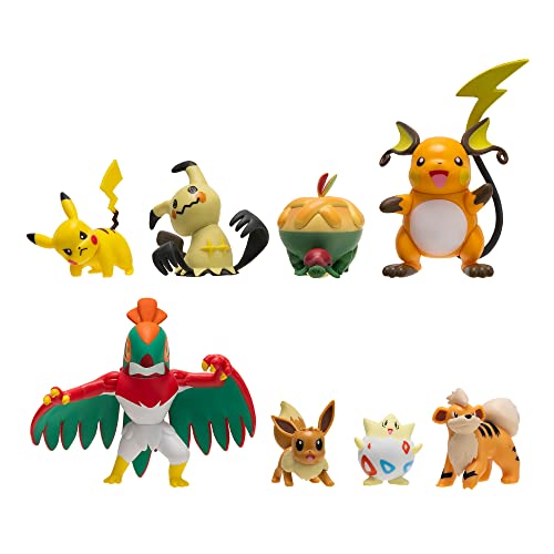 Pokémon Multipack 8 Pack - Pikachu, Eevee, Appletun, Growlithe, Mimikyu, Togepi, Raichu, Hawlucha von Pokémon