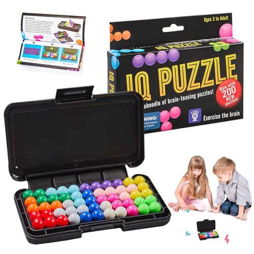 BOULESENM Iq Puzzler Pro,Puzzlespiele für Kinder mit 200 Herausforderungen,Smart Games,3D Logikspielefür Kinder,Entspannung Und Dekompression,für Ab 8 Jahre und Erwachsene von BOULESENM