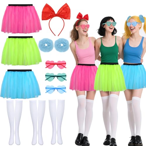 11-teiliges Halloween-Kostüm, Anime-Helden-Kostüm, inklusive Röcken, Socken, Sonnenbrillen, Schleifen, Stirnbändern und Haarbändern für Damen, Mädchen, Cosplay 11-teiliges Halloween-Kostüm, Anime-Helden-Kostüm, inklusive Röcken, Socken, Sonnenbrillen, Schleifen, Stirnbändern und Haarbändern für Damen, Mädchen, Cosplay von BOUTICOL