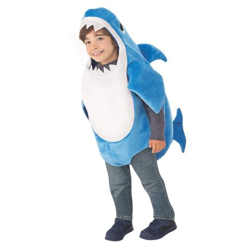 BOVOSHA Jungen Halloween Hai Kostüme für Kinder Mädchen Tier Kostüm mit Kapuze Bodysuit Cosplay für Rollenspiel Bühne Halloween Party (Blau, 2-3T BOVOSHA Jungen Halloween Hai Kostüme für Kinder Mädchen Tier Kostüm mit Kapuze Bodysuit Cosplay für Rollenspiel Bühne Halloween Party (Blau, 2-3T von BOVOSHA