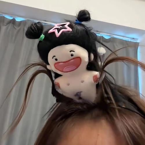 BOWTONG Haarreif aus Plüsch im koreanischen Stil, lustig, hässlich, niedlich, bunt, Creolen, Haarband, Puppe für Cosplay von BOWTONG