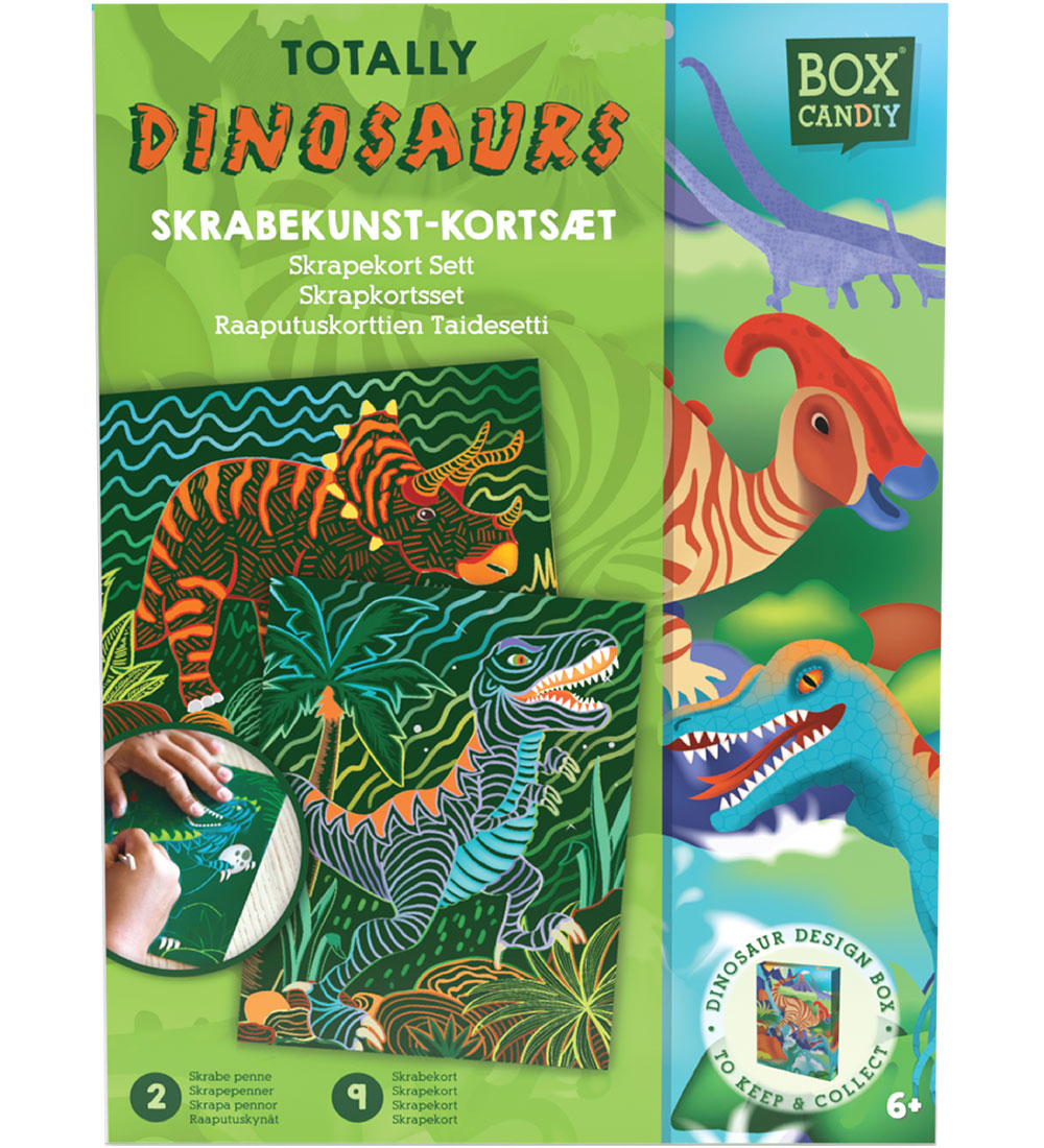 Box Candiy Kreatives Spielset - Rubbelkarten-Set - Totally Dinos - BOX CANDIY - One Size - Malbücher von BOX CANDIY