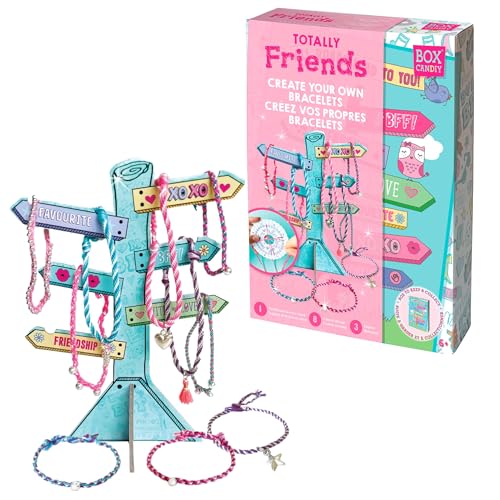 Box Candiy Totally Friends BC1932 – Erstellen Sie Ihr eigenes Armband-Kunst-Set – Schmuckherstellungs-Set – personalisierte Kunst und Handwerk für Kinder – pädagogisch – ab 6 Jahren – mehrsprachig Box Candiy Totally Friends BC1932 – Erstellen Sie Ihr eigenes Armband-Kunst-Set – Schmuckherstellungs-Set – personalisierte Kunst und Handwerk für Kinder – pädagogisch – ab 6 Jahren – mehrsprachig von BOX CANDIY