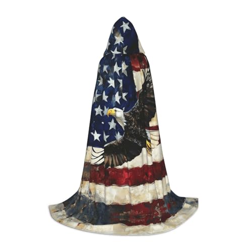 American Eagle Halloween Umhang Schwarz Kapuzenumhang für Männer Frauen - Perfektes Kostüm Party Cosplay Umhang Geeignet für Jugendliche American Eagle Halloween Umhang Schwarz Kapuzenumhang für Männer Frauen - Perfektes Kostüm Party Cosplay Umhang Geeignet für Jugendliche von BOXILTD