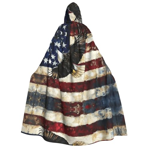 BOXILTD American Eagle Kapuzenumhang, Unisex, für Erwachsene, Schwarz und Weiß, Kapuzenumhang für Halloween, Cosplay-Kostüme BOXILTD American Eagle Kapuzenumhang, Unisex, für Erwachsene, Schwarz und Weiß, Kapuzenumhang für Halloween, Cosplay-Kostüme von BOXILTD