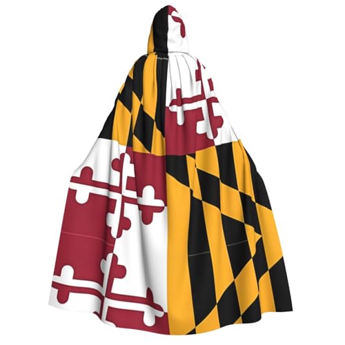 BOXILTD Flag of Maryland Unisex Erwachsene Kapuzenumhang Umhang – Schwarz & Weiß Kapuzenumhang für Halloween Cosplay Kostüme BOXILTD Flag of Maryland Unisex Erwachsene Kapuzenumhang Umhang – Schwarz & Weiß Kapuzenumhang für Halloween Cosplay Kostüme von BOXILTD