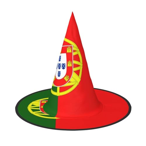 BOXILTD Flagge Portugals Hexenhut für Frauen - Schwarz & Rosa Halloween Hüte für Party, Kostüm, Rollenspiel, Zauberer Hut BOXILTD Flagge Portugals Hexenhut für Frauen - Schwarz & Rosa Halloween Hüte für Party, Kostüm, Rollenspiel, Zauberer Hut von BOXILTD