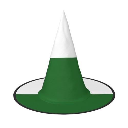 BOXILTD Flagge Sachsen Hexenhut für Frauen - Schwarz & Rosa Halloween Hüte für Party, Kostüm, Rollenspiel, Zauberer Hut von BOXILTD