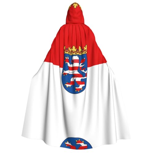 BOXILTD Flagge von Hessen Unisex Erwachsene Kapuzenumhang Umhang Umhang - Schwarz & Weiß Kapuzenumhang für Halloween Cosplay Kostüme, Flagge von Hessen, Einheitsgröße BOXILTD Flagge von Hessen Unisex Erwachsene Kapuzenumhang Umhang Umhang - Schwarz & Weiß Kapuzenumhang für Halloween Cosplay Kostüme, Flagge von Hessen, Einheitsgröße von BOXILTD