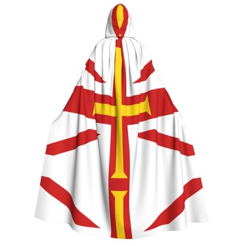 BOXILTD Kapuzenumhang mit Flagge der Guernsey-Inseln, Unisex, für Erwachsene, Schwarz und Weiß, Kapuzenumhang für Halloween, Cosplay-Kostüme BOXILTD Kapuzenumhang mit Flagge der Guernsey-Inseln, Unisex, für Erwachsene, Schwarz und Weiß, Kapuzenumhang für Halloween, Cosplay-Kostüme von BOXILTD