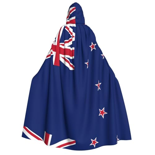 BOXILTD Kapuzenumhang mit Neuseeland-Flagge, Unisex, für Erwachsene, Schwarz und Weiß, Kapuzenumhang für Halloween, Cosplay-Kostüme BOXILTD Kapuzenumhang mit Neuseeland-Flagge, Unisex, für Erwachsene, Schwarz und Weiß, Kapuzenumhang für Halloween, Cosplay-Kostüme von BOXILTD