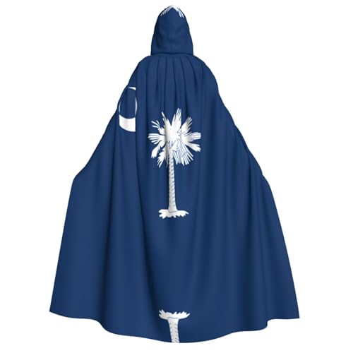 BOXILTD Kapuzenumhang mit South Carolina Flagge, Unisex, für Erwachsene, Schwarz und Weiß, Kapuzenumhang für Halloween, Cosplay-Kostüme BOXILTD Kapuzenumhang mit South Carolina Flagge, Unisex, für Erwachsene, Schwarz und Weiß, Kapuzenumhang für Halloween, Cosplay-Kostüme von BOXILTD