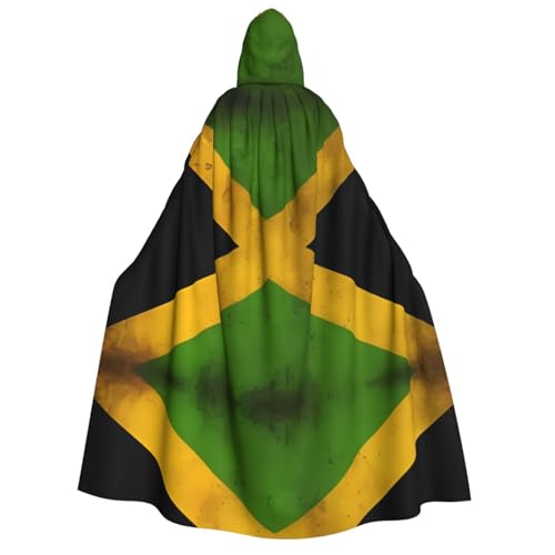 BOXILTD Kapuzenumhang mit alter jamaikanischer Flagge, Unisex, für Erwachsene, Schwarz und Weiß, Kapuzenumhang für Halloween, Cosplay-Kostüme BOXILTD Kapuzenumhang mit alter jamaikanischer Flagge, Unisex, für Erwachsene, Schwarz und Weiß, Kapuzenumhang für Halloween, Cosplay-Kostüme von BOXILTD