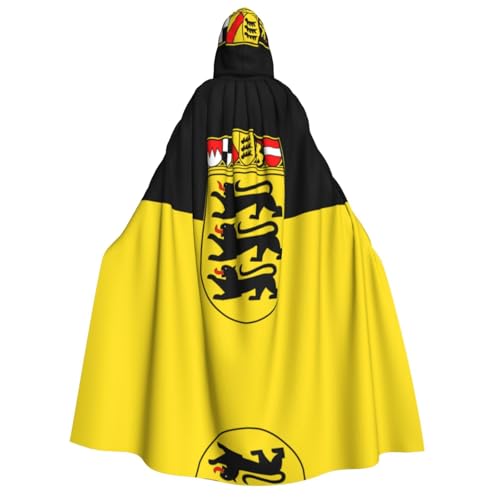 BOXILTD Kapuzenumhang mit friesischer Flagge, Unisex, für Erwachsene, Schwarz und Weiß, Kapuzenumhang für Halloween, Cosplay-Kostüme, Flagge des Landes Baden-wã¼rttemberg, Einheitsgr��e BOXILTD Kapuzenumhang mit friesischer Flagge, Unisex, für Erwachsene, Schwarz und Weiß, Kapuzenumhang für Halloween, Cosplay-Kostüme, Flagge des Landes Baden-wã¼rttemberg, Einheitsgr��e von BOXILTD
