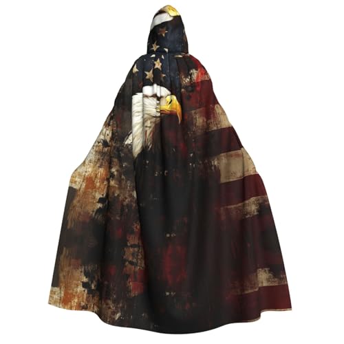 BOXILTD Nordamerikanischer Adler, Unisex-Umhang mit Kapuze, für Erwachsene, Schwarz und Weiß, für Halloween, Cosplay-Kostüme BOXILTD Nordamerikanischer Adler, Unisex-Umhang mit Kapuze, für Erwachsene, Schwarz und Weiß, für Halloween, Cosplay-Kostüme von BOXILTD