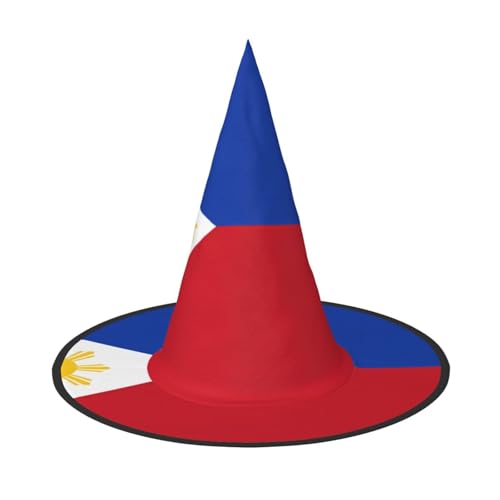BOXILTD Philippinische Flagge Hexenhut für Frauen - Schwarz & Rosa Halloween Hüte für Party, Kostüm, Rollenspiel, Zauberer Hut BOXILTD Philippinische Flagge Hexenhut für Frauen - Schwarz & Rosa Halloween Hüte für Party, Kostüm, Rollenspiel, Zauberer Hut von BOXILTD