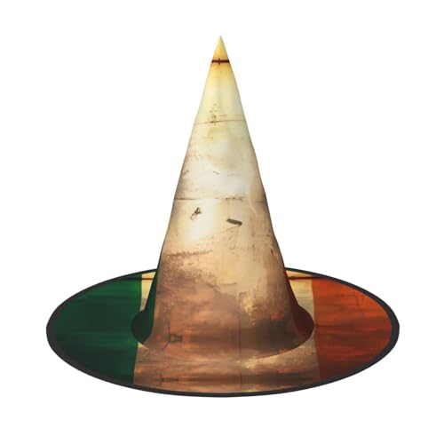 BOXILTD Retro Irische Flagge Hexenhut für Frauen - Schwarz & Rosa Halloween Hüte für Party, Kostüm, Rollenspiel, Zauberer Hut BOXILTD Retro Irische Flagge Hexenhut für Frauen - Schwarz & Rosa Halloween Hüte für Party, Kostüm, Rollenspiel, Zauberer Hut von BOXILTD