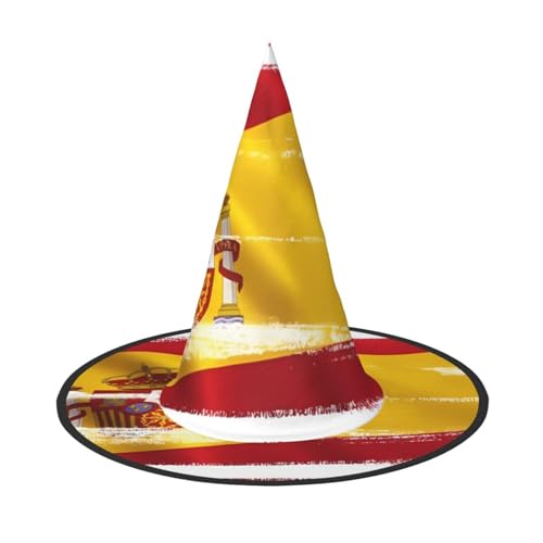BOXILTD Spanien Flagge Hexenhut für Frauen - Schwarz & Rosa Halloween Hüte für Party, Kostüm, Rollenspiel, Zauberer Hut BOXILTD Spanien Flagge Hexenhut für Frauen - Schwarz & Rosa Halloween Hüte für Party, Kostüm, Rollenspiel, Zauberer Hut von BOXILTD