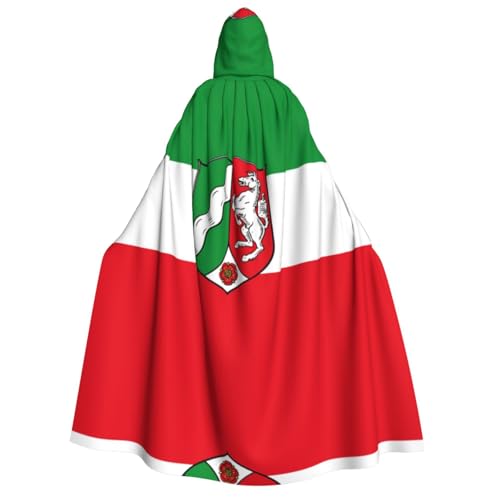 BOXILTD Umhang mit Kapuze, Motiv: Flagge von Nordrhein, Westfalen, Unisex, Erwachsene, Schwarz und Weiß, Kapuzenumhang für Halloween, Cosplay-Kostüme BOXILTD Umhang mit Kapuze, Motiv: Flagge von Nordrhein, Westfalen, Unisex, Erwachsene, Schwarz und Weiß, Kapuzenumhang für Halloween, Cosplay-Kostüme von BOXILTD