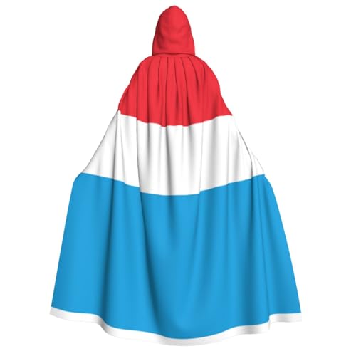 BOXILTD Umhang mit Kapuze Flagge Luxemburg, Unisex, für Erwachsene, Schwarz & Weiß, Kapuzenumhang für Halloween, Cosplay-Kostüme BOXILTD Umhang mit Kapuze Flagge Luxemburg, Unisex, für Erwachsene, Schwarz & Weiß, Kapuzenumhang für Halloween, Cosplay-Kostüme von BOXILTD