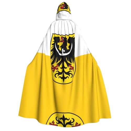 BOXILTD Umhang mit Kapuze für Erwachsene, Schlesische Flagge, Schwarz und Weiß, für Halloween, Cosplay-Kostüme BOXILTD Umhang mit Kapuze für Erwachsene, Schlesische Flagge, Schwarz und Weiß, für Halloween, Cosplay-Kostüme von BOXILTD