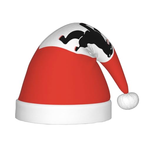 Berliner Flagge Weihnachtsmütze, Weihnachtsmützen für Jungen und Mädchen, Xmas Mütze für Neujahr Festliche Party Dekoration, Rot von BOXILTD