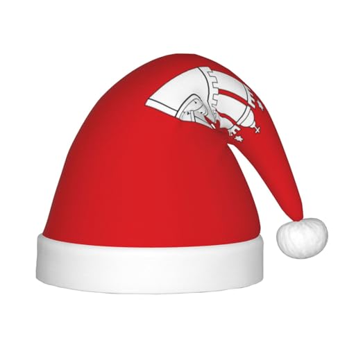 Die Hamburger Flagge Weihnachtsmütze, Weihnachtsmützen für Jungen und Mädchen, Xmas Mütze für Neujahr Festliche Party Dekoration, Rot Die Hamburger Flagge Weihnachtsmütze, Weihnachtsmützen für Jungen und Mädchen, Xmas Mütze für Neujahr Festliche Party Dekoration, Rot von BOXILTD