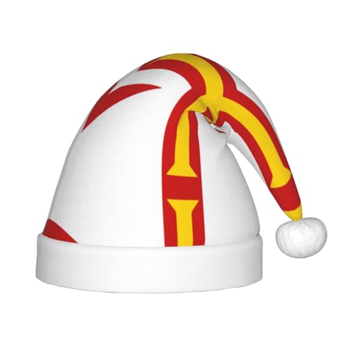 Flagge der Guernsey Inseln Weihnachtsmütze, Weihnachtsmützen für Jungen und Mädchen, Xmas Hut für Neujahr Festliche Party Dekoration, Rot Flagge der Guernsey Inseln Weihnachtsmütze, Weihnachtsmützen für Jungen und Mädchen, Xmas Hut für Neujahr Festliche Party Dekoration, Rot von BOXILTD