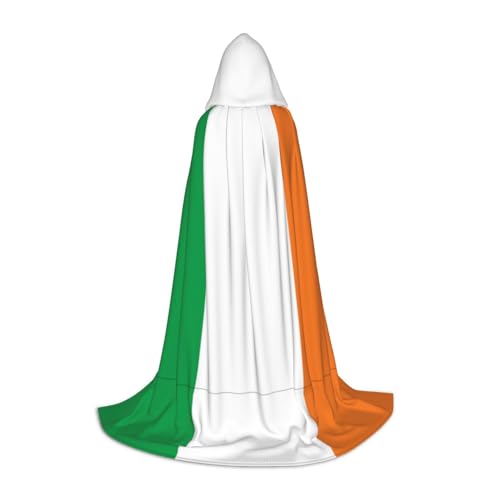 Flagge der irischen Halloween-Umhang, schwarzer Kapuzenumhang für Männer und Frauen, perfektes Kostüm, Party, Cosplay, Umhang, geeignet für Jugendliche, Schwarz, L Flagge der irischen Halloween-Umhang, schwarzer Kapuzenumhang für Männer und Frauen, perfektes Kostüm, Party, Cosplay, Umhang, geeignet für Jugendliche, Schwarz, L von BOXILTD