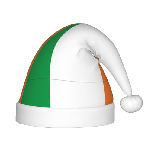 Flagge der irischen Weihnachtsmütze, Weihnachtsmützen für Jungen und Mädchen, Xmas Hut für Neujahr Festliche Party Dekoration, Rot Flagge der irischen Weihnachtsmütze, Weihnachtsmützen für Jungen und Mädchen, Xmas Hut für Neujahr Festliche Party Dekoration, Rot von BOXILTD