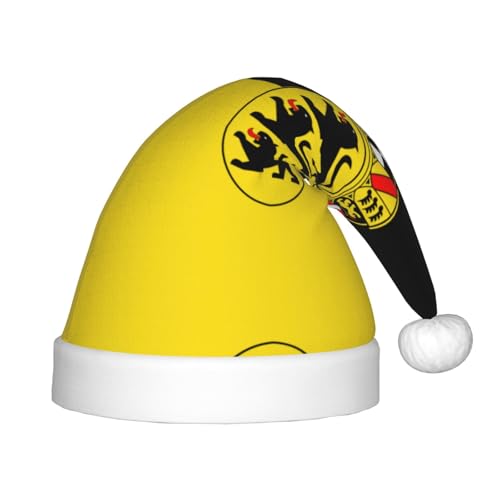 Flagge des Landes Baden-Württemberg Weihnachtsmütze, Weihnachtsmützen für Jungen und Mädchen, Xmas Mütze für Neujahr Festliche Party Dekoration, Rot Flagge des Landes Baden-Württemberg Weihnachtsmütze, Weihnachtsmützen für Jungen und Mädchen, Xmas Mütze für Neujahr Festliche Party Dekoration, Rot von BOXILTD