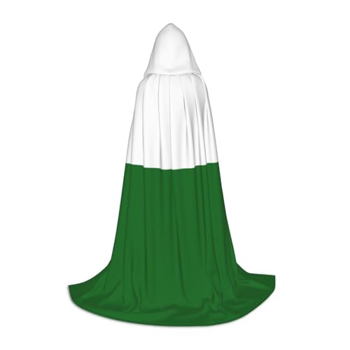 Flagge von Sachsen Halloween Umhang Schwarz Kapuzenumhang für Männer Frauen - Perfektes Kostüm Party Cosplay Umhang Geeignet für Jugendliche Flagge von Sachsen Halloween Umhang Schwarz Kapuzenumhang für Männer Frauen - Perfektes Kostüm Party Cosplay Umhang Geeignet für Jugendliche von BOXILTD
