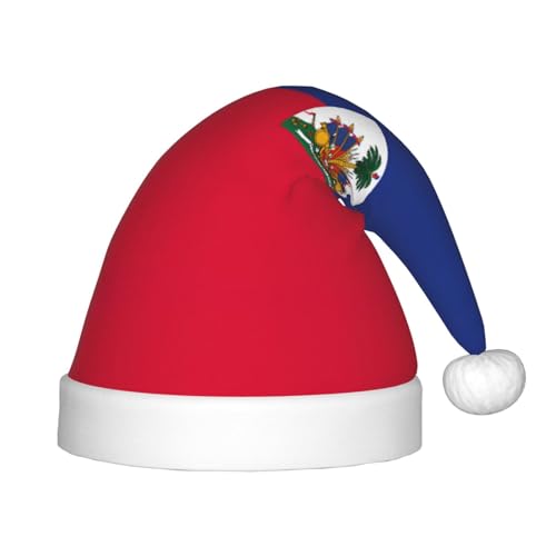 Haitianische Flagge Weihnachtsmütze, Weihnachtsmützen für Jungen und Mädchen, Xmas Hut für Neujahr Festliche Party Dekoration, Rot Haitianische Flagge Weihnachtsmütze, Weihnachtsmützen für Jungen und Mädchen, Xmas Hut für Neujahr Festliche Party Dekoration, Rot von BOXILTD