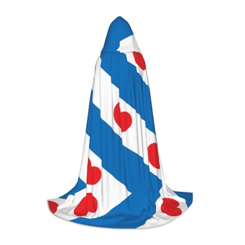 Halloween-Umhang mit friesischer Flagge, schwarzer Kapuzenumhang für Männer und Frauen, perfektes Kostüm, Party, Cosplay, Umhang, geeignet für Jugendliche, Schwarz, M Halloween-Umhang mit friesischer Flagge, schwarzer Kapuzenumhang für Männer und Frauen, perfektes Kostüm, Party, Cosplay, Umhang, geeignet für Jugendliche, Schwarz, M von BOXILTD