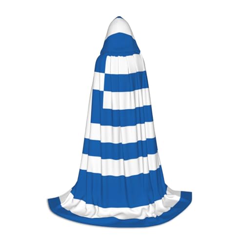 Halloween-Umhang mit griechischer Flagge, schwarzer Kapuzenumhang für Männer und Frauen, perfektes Kostüm, Party, Cosplay, Umhang, geeignet für Jugendliche, Schwarz, M Halloween-Umhang mit griechischer Flagge, schwarzer Kapuzenumhang für Männer und Frauen, perfektes Kostüm, Party, Cosplay, Umhang, geeignet für Jugendliche, Schwarz, M von BOXILTD