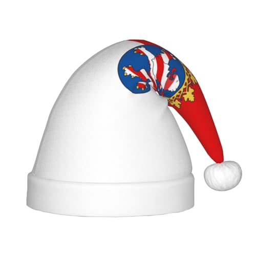 Hessen Flagge Weihnachtsmütze, Weihnachtsmützen für Jungen und Mädchen, Xmas Mütze für Neujahr Festliche Party Dekoration, Rot von BOXILTD