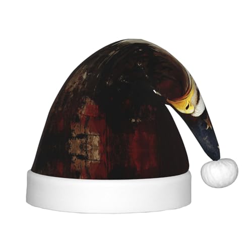 Nordamerikanischer Adler Weihnachtsmütze, Weihnachtsmützen für Jungen und Mädchen, Xmas Mütze für Neujahr Festliche Party Dekoration, Rot Nordamerikanischer Adler Weihnachtsmütze, Weihnachtsmützen für Jungen und Mädchen, Xmas Mütze für Neujahr Festliche Party Dekoration, Rot von BOXILTD