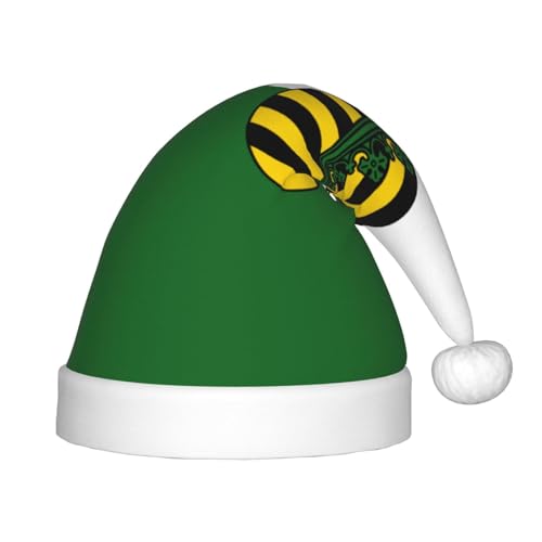Saxony Flag Weihnachtsmütze, Weihnachtsmützen für Jungen und Mädchen, Xmas Hut für Neujahr Festliche Party Dekoration, Rot von BOXILTD