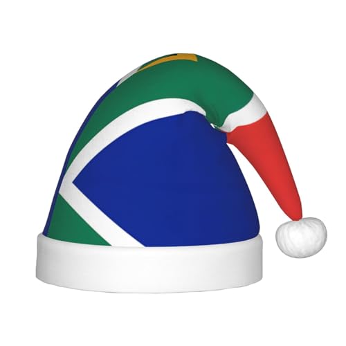Südafrika Flagge Weihnachtsmütze, Weihnachtsmützen für Jungen und Mädchen, Xmas Hut für Neujahr Festliche Party Dekoration, Rot Südafrika Flagge Weihnachtsmütze, Weihnachtsmützen für Jungen und Mädchen, Xmas Hut für Neujahr Festliche Party Dekoration, Rot von BOXILTD