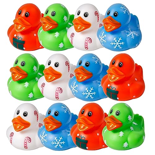 12 Stück Weihnachts Gummienten, Gummienten Weihnachtsenten Badeente Schwimmendes Badeente Spielzeug für Kinder Babyparty Weihnachtsfeier Festival-Geschenk 12 Stück Weihnachts Gummienten, Gummienten Weihnachtsenten Badeente Schwimmendes Badeente Spielzeug für Kinder Babyparty Weihnachtsfeier Festival-Geschenk von BOXOB
