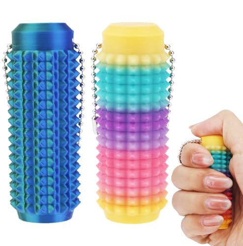 2 Stück Spike Schlüsselanhänger zur Entspannung, Tragbar Stachelige Grippie-Stimulations-Schlüsselanhänger Stimming-Sensory-Neuheitsspielzeug für Erwachsene Freunde Kollegen 2 Stück Spike Schlüsselanhänger zur Entspannung, Tragbar Stachelige Grippie-Stimulations-Schlüsselanhänger Stimming-Sensory-Neuheitsspielzeug für Erwachsene Freunde Kollegen von BOXOB