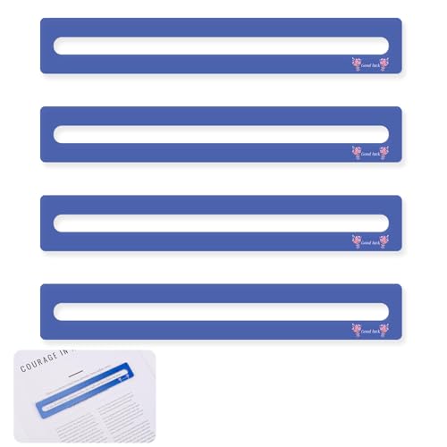 4st Mahjong Linienfinder, Viel Glück Mahjong Kartenlinienführer Regelleser Hilfe Mah Jongg Zubehör Geschenke für Spieler (Blau) von BOXOB