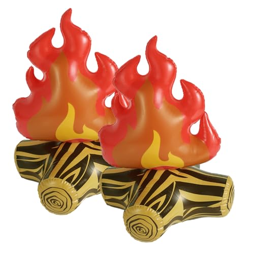 BOXOB 2 Stück Lagerfeuer Aufblasbar, Künstliche Feuerstelle Dekoration Pielzeug für Drinnen und Draußen zum Spielen für Kinder Camping-Thema Geburtstagsfeier Szenengestaltung und Foto-Requisiten BOXOB 2 Stück Lagerfeuer Aufblasbar, Künstliche Feuerstelle Dekoration Pielzeug für Drinnen und Draußen zum Spielen für Kinder Camping-Thema Geburtstagsfeier Szenengestaltung und Foto-Requisiten von BOXOB