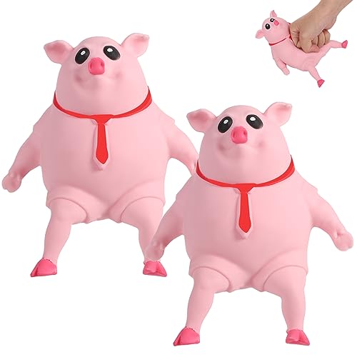 BOXOB 2st Rosafarbenes Stress Schwein Spielzeug, rosafarbenes Schweinchen Quetschspielzeug Quetsch Stress Stretch Schweinchen Spielzeug niedlich Dekomprimierung Stress Stretch für Kinder Erwachsene BOXOB 2st Rosafarbenes Stress Schwein Spielzeug, rosafarbenes Schweinchen Quetschspielzeug Quetsch Stress Stretch Schweinchen Spielzeug niedlich Dekomprimierung Stress Stretch für Kinder Erwachsene von BOXOB