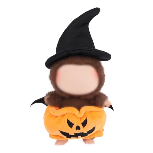 BOXOB 2stk Halloween-Puppenkleider, 1 Kürbiskostüm 1 Hexenhut Passend für Große Puppen Halloween-Kostümset von BOXOB