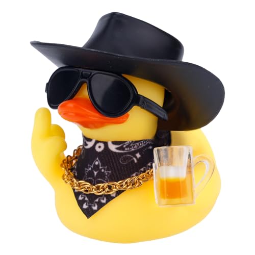 BOXOB 2stl Gummienten, Auto Ornamente Lustige Gelbe Enten Cowboy für Auto Armaturenbrett Büro Dekoration BOXOB 2stl Gummienten, Auto Ornamente Lustige Gelbe Enten Cowboy für Auto Armaturenbrett Büro Dekoration von BOXOB