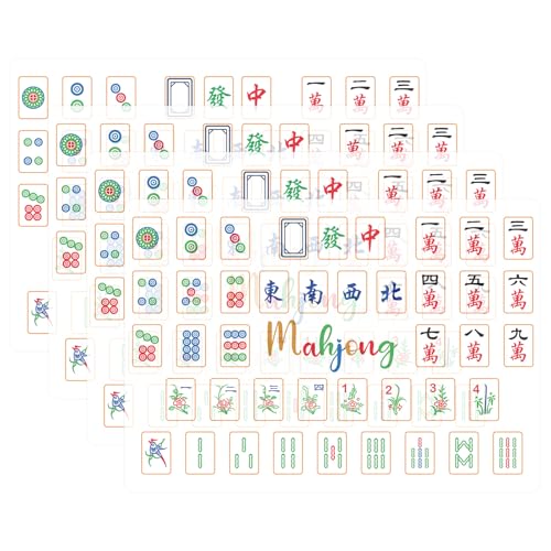 BOXOB 4stk Mahjong-Fliesenmixer, Mahjong Stein Schnellmischwerkzeug Zum Mischen von Karten Tragbares Zubehör Geeignet Als Spielgeschenk von BOXOB